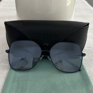 Diff Iris Navy Blue Sunglasses